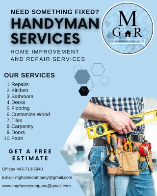 We Offer Home Improvement & Repair Services. Give Us A Call To Schedule Your Free Estimate. #homedecoration #homeimprovementprojects #painting #kitchenremodel #bathroomremodel #decks #customizewood #carpentry #homerenovation #flooringinstallation