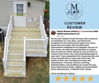 Having Your Client Write A Review Is Important! ⭐️ ⭐️ ⭐️ ⭐️ ⭐️ #homeimprovements #clientreviews #customerservice #renovations #customizework #wooddesign